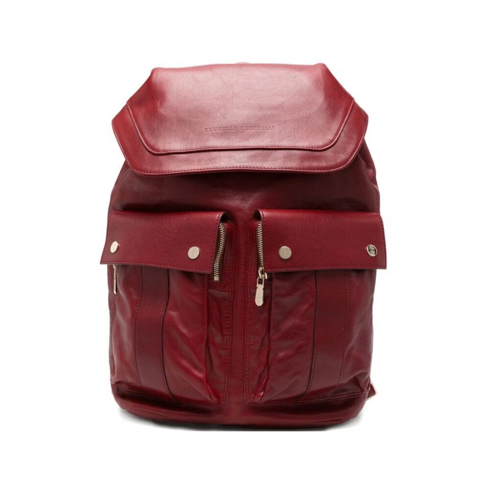 Brunello Cucinelli Red Backpacks Men